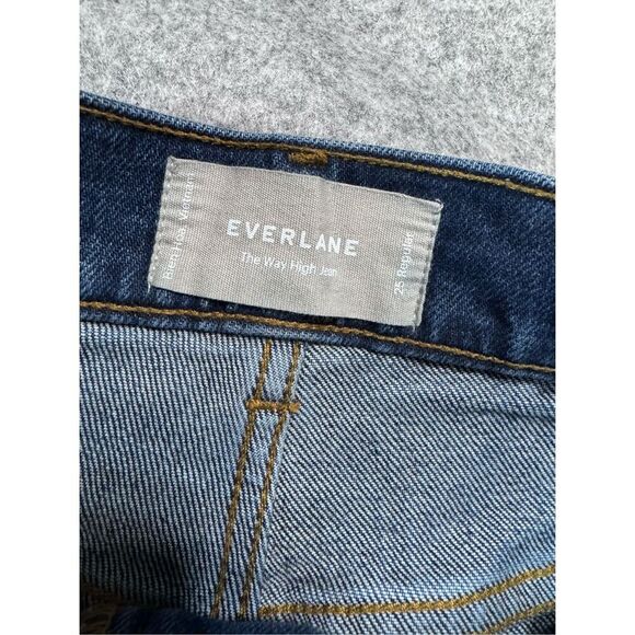 Everlane The way high jeans frayed hem straight 25 regular - Picture 10 of 12